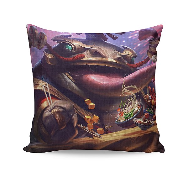 Almofada Tahm Kench Imperador das Moedas League Of Legends