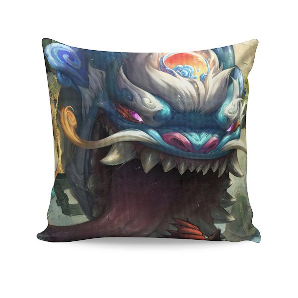 Almofada Tahm Kench Pergaminhos Shan Hai League Of Legends