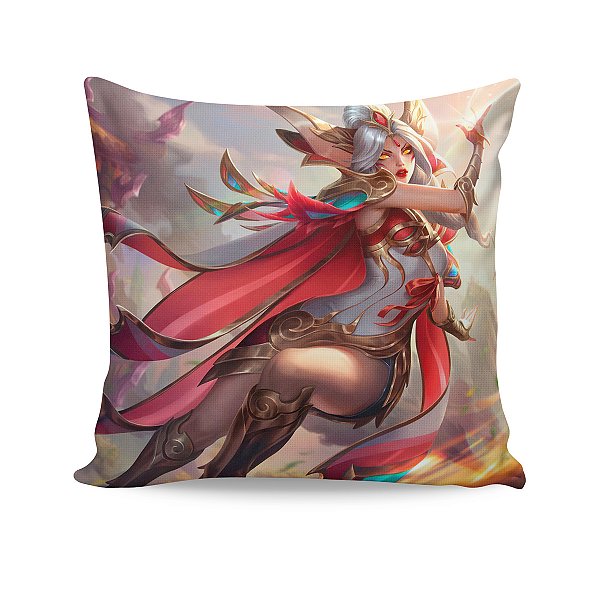 Almofada Xayah Fênix Corajosa de Prestígio League Of Legends
