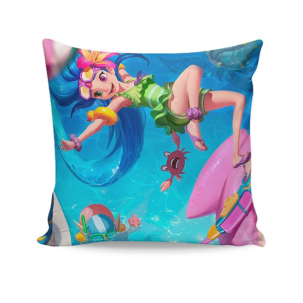 Almofada Zoe Curtindo o Verão League Of Legends LOL