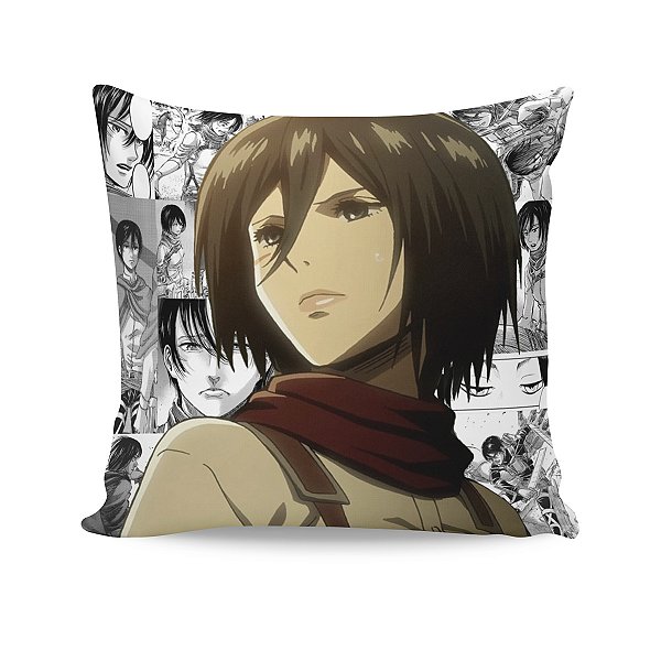 Almofada Attack on Titan Mikasa Ackerman Manga Season 4