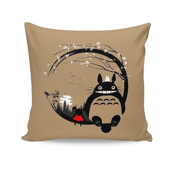 Almofada Totoro Rosto Meu Vizinho Totoro Beje