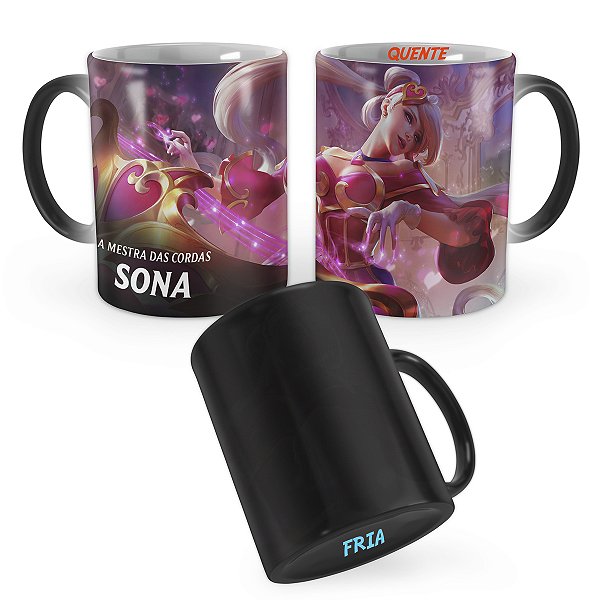 Caneca Mágica Sona Queridinha League of Legends Lol