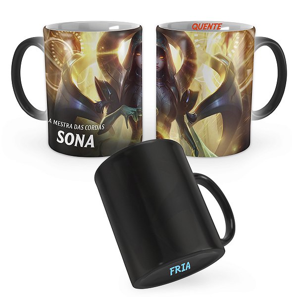 Caneca Mágica Sona Odisseia League of Legends Lol