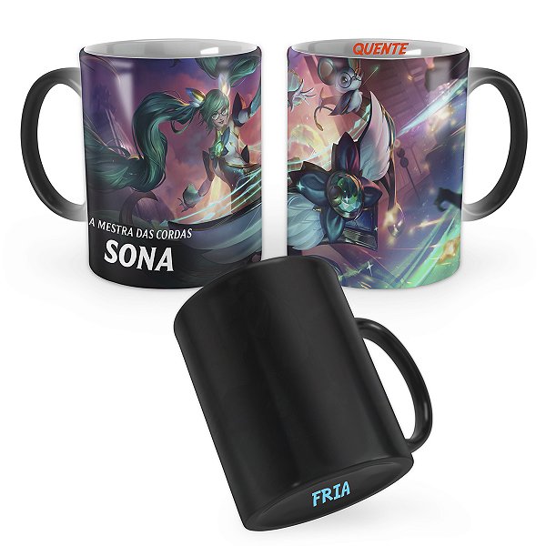 Caneca Mágica Sona Guardiã Estelar League of Legends Lol