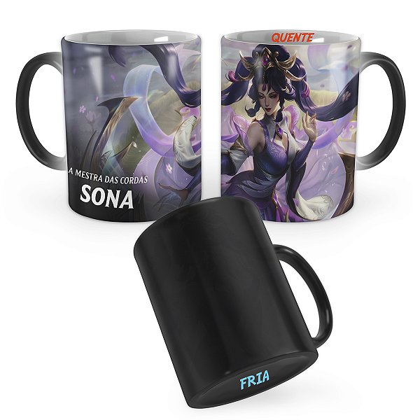Caneca Mágica Sona Jornada Imortal League of Legends Lol