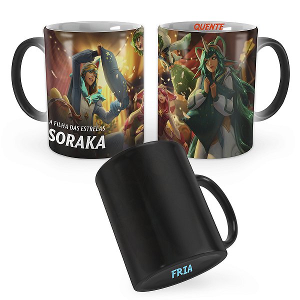 Caneca Mágica Soraka Pijaminha Estelar League of Legends Lol