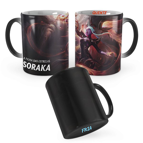 Caneca Mágica Soraka Emissária da Escuridão League of Legends Lol