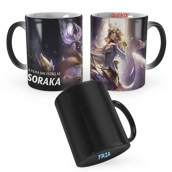 Caneca Mágica Soraka Guardiã Estelar de Prestígio League of Legends