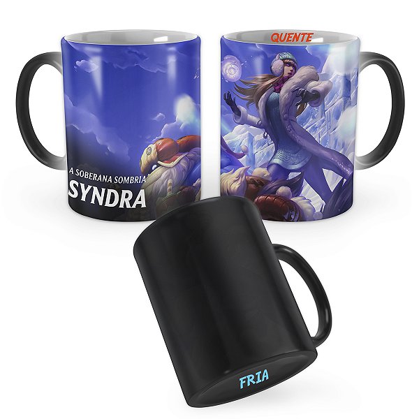 Caneca Mágica Syndra Dia Nevado League of Legends Lol