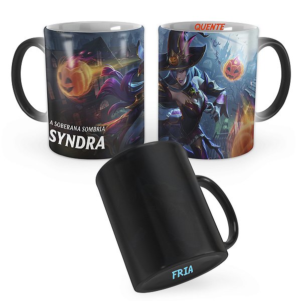 Caneca Mágica Syndra Feiticeira League of Legends Lol
