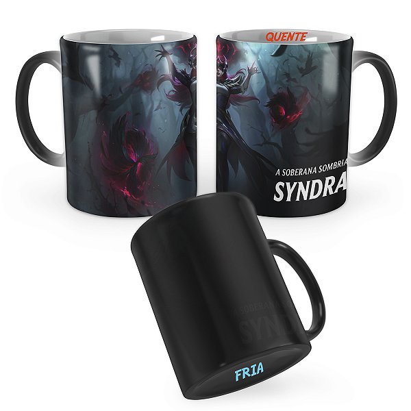 Caneca Mágica Syndra Congregação das Bruxas League of Legends Lol