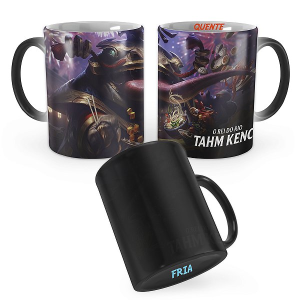 Caneca Mágica Tahm Kench Imperador das Moedas League of Legends Lol