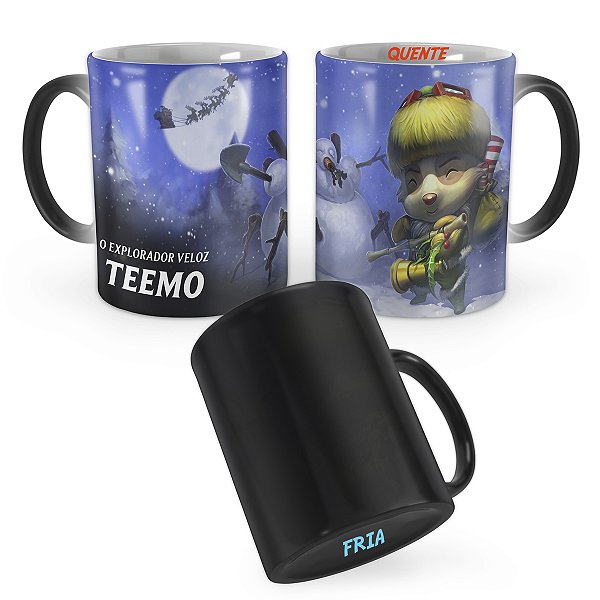 Caneca Mágica Teemo Duende Feliz League of Legends Lol