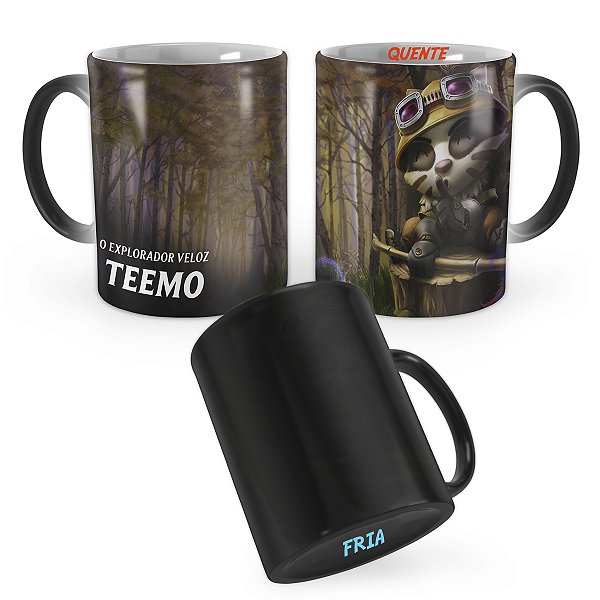 Caneca Mágica Teemo Texugo League of Legends Lol