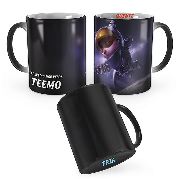 Caneca Mágica Teemo Astronauta League of Legends Lol