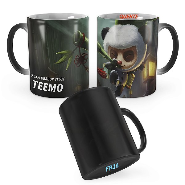 Caneca Mágica Teemo Panda League of Legends Lol