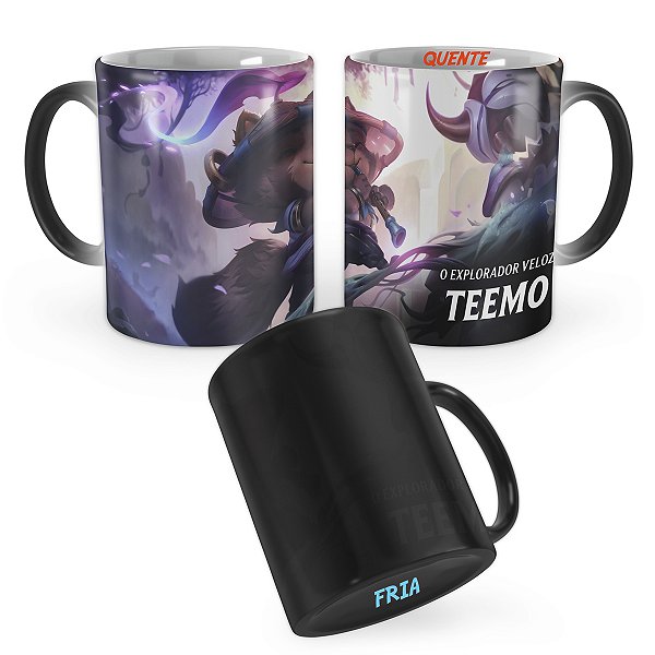 Caneca Mágica Teemo Florescer Espiritual League of Legends Lol