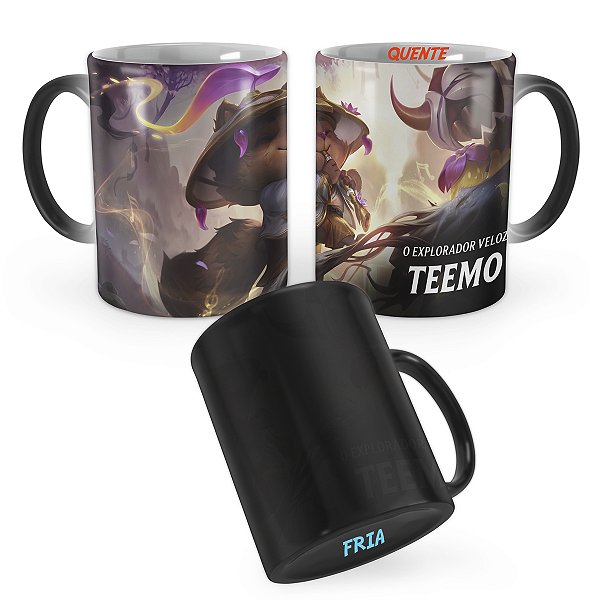 Caneca Mágica Teemo Florescer Espiritual de Prestígio LOL