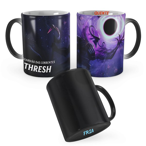 Caneca Mágica Thresh Estrela Negra League of Legends Lol