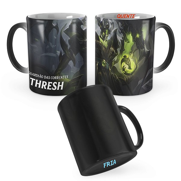 Caneca Mágica Thresh Dragão de Aço League of Legends Lol