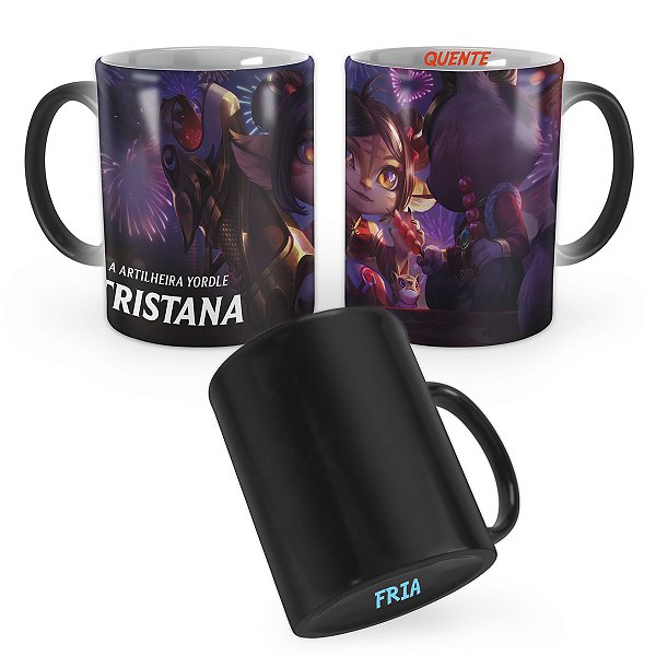 Caneca Mágica Tristana Fogos de Artifício League of Legends Lol