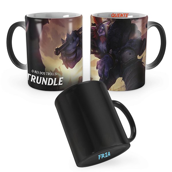 Caneca Mágica Trundle Ferro-Velho League of Legends Lol