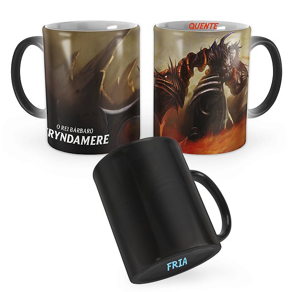 Caneca Mágica Tryndamere Espada Demoníaca League of Legends Lol
