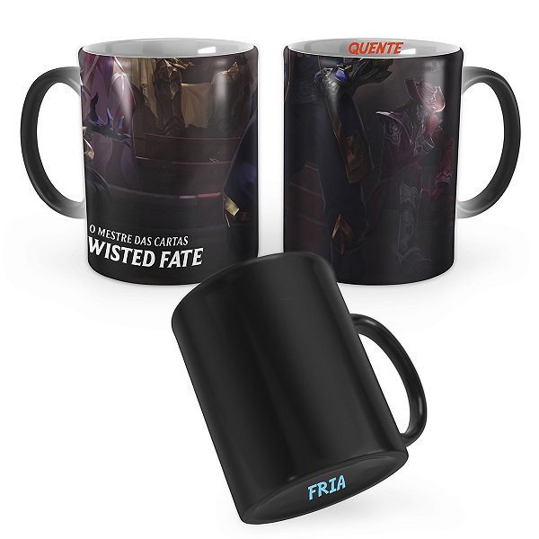 Caneca Mágica Twisted Fate Valete de Copas League of Legends Lol