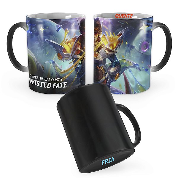 Caneca Mágica Twisted Fate Embalos no Espaço League of Legends Lol