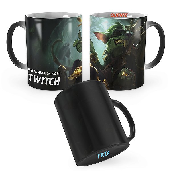 Caneca Mágica Twitch Rei do Crime League of Legends Lol