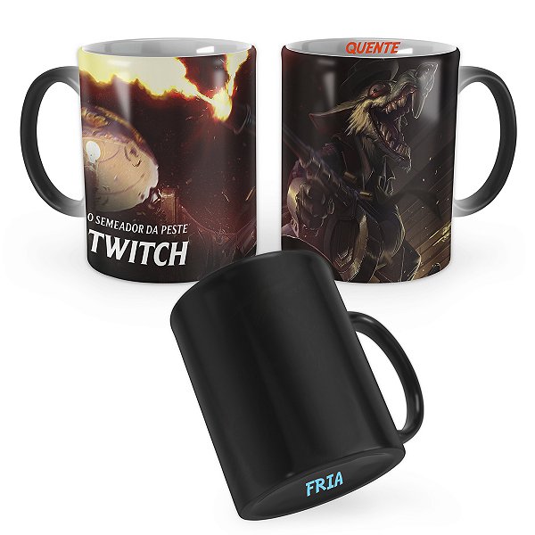 Caneca Mágica Twitch Cidade do Crime League of Legends Lol