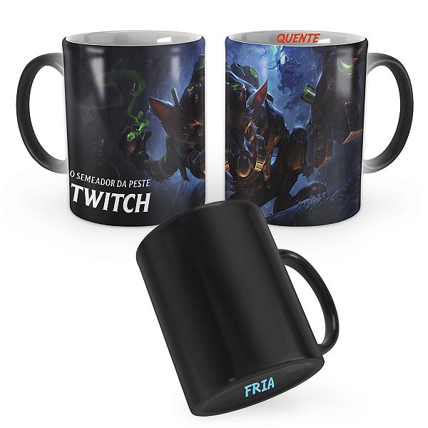 Caneca Mágica Twitch Esquadrão Ômega League of Legends Lol