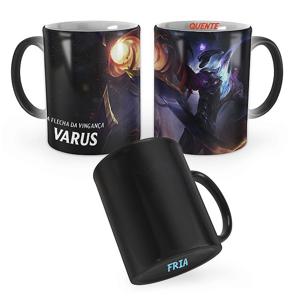 Caneca Mágica Varus Estrela Negra League of Legends Lol