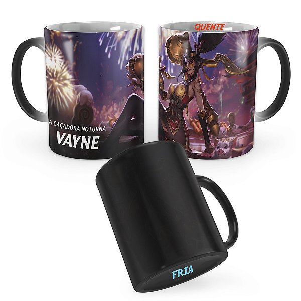 Caneca Mágica Vayne Fogos de Artifício League of Legends Lol