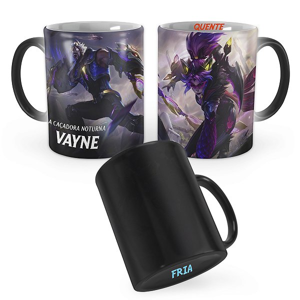 Caneca Mágica Vayne Morcego de Batalha League of Legends Lol