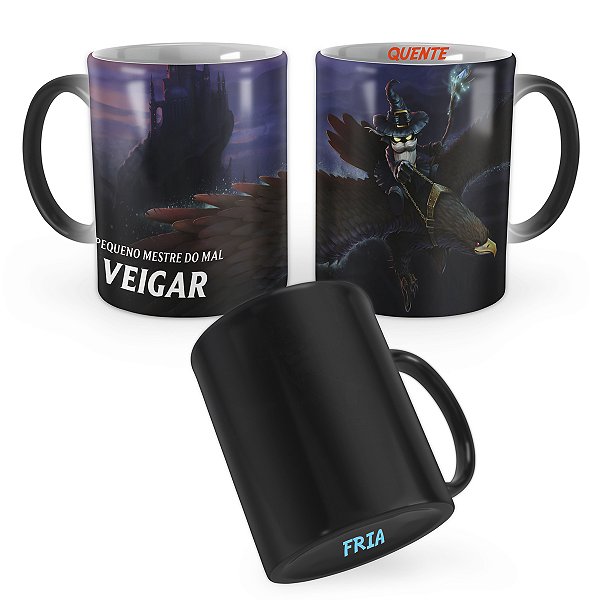 Caneca Mágica Veigar Cinzento League of Legends Lol
