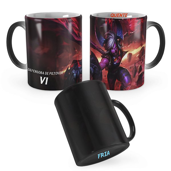 Caneca Mágica Vi Demoníaca League of Legends Lol