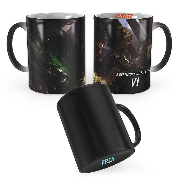 Caneca Mágica Vi Reinos Combatentes League of Legends Lol