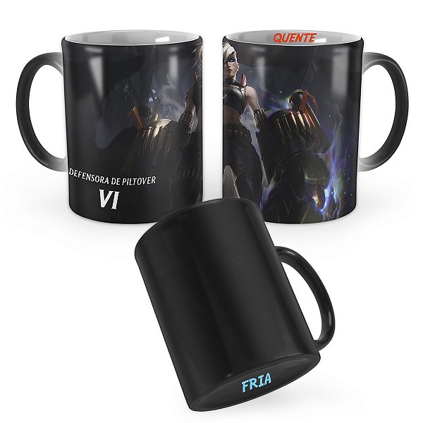 Caneca Mágica Vi PsyOps League of Legends Lol