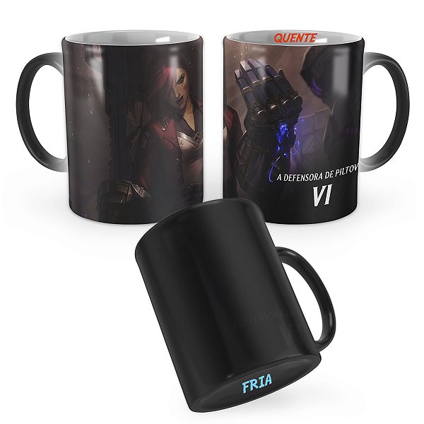 Caneca Mágica Vi Arcane League of Legends Lol