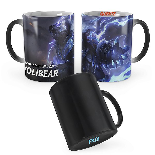 Caneca Mágica Volibear Armadura Rúnica League of Legends Lol
