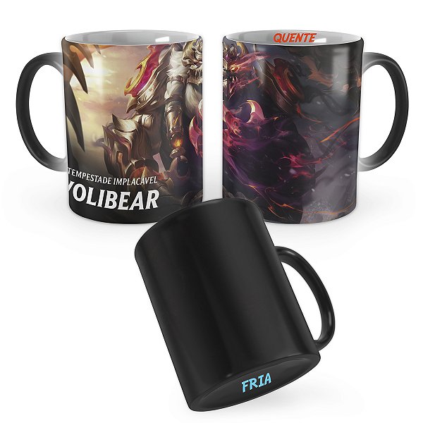 Caneca Mágica Volibear Dragão da Dualidade de Prestígio Lol