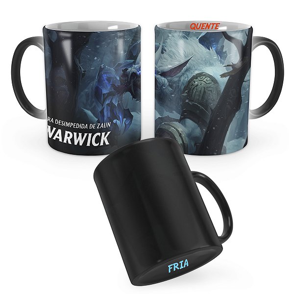 Caneca Mágica Warwick Caçador da Tundra League of Legends Lol