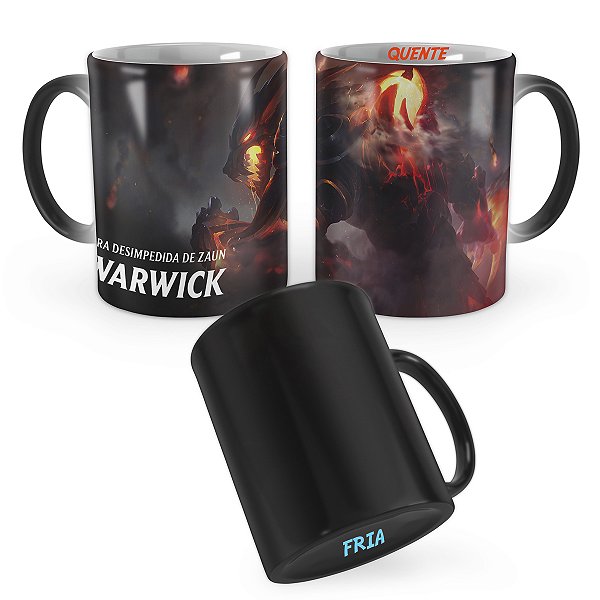 Caneca Mágica Warwick Presas de Fogo League of Legends Lol