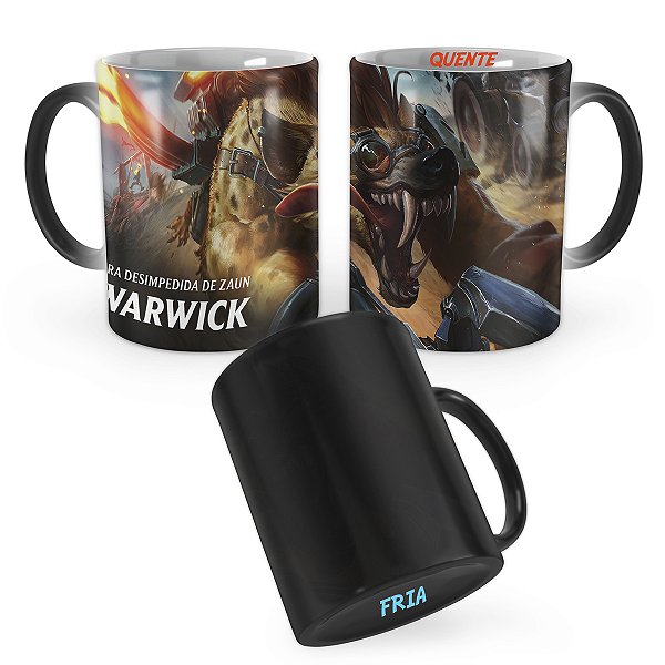 Caneca Mágica Warwick Hiena League of Legends Lol