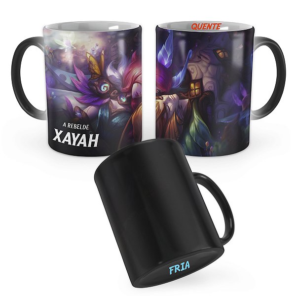 Caneca Mágica Xayah Sabugueiro League of Legends Lol