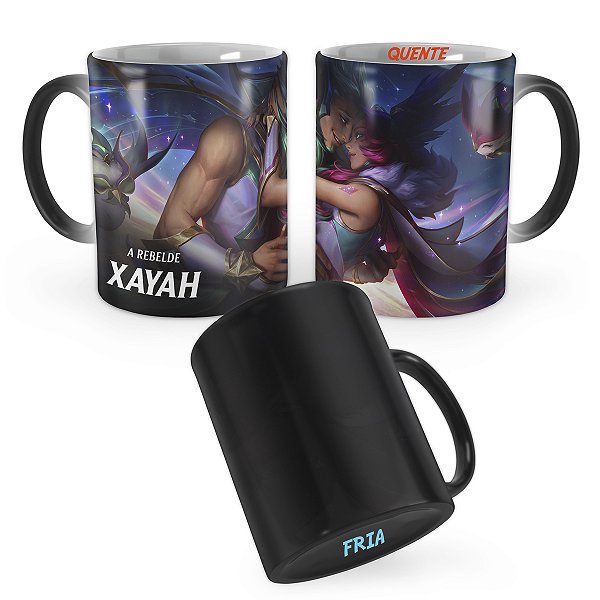 Caneca Mágica Xayah Guardiã Estelar Redimida League of Legends Lol