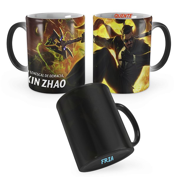 Caneca Mágica Xin Zhao Agente Secreto League of Legends Lol