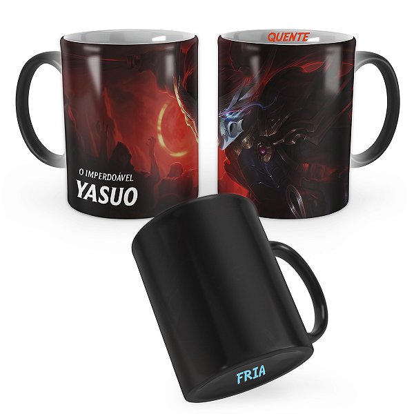 Caneca Mágica Yasuo Lua Sangrenta League of Legends Lol